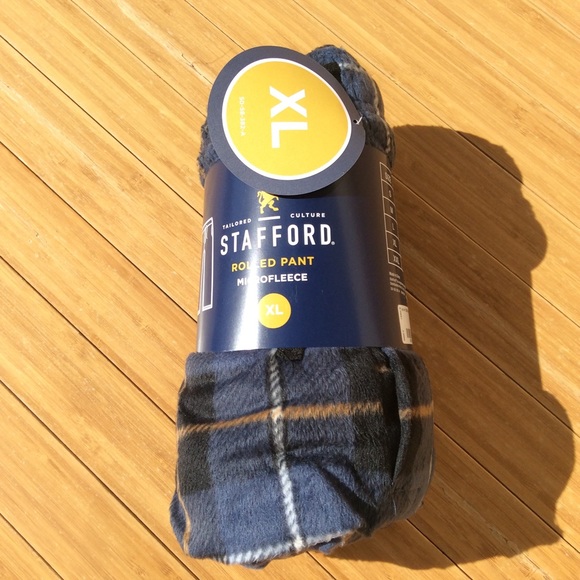 stafford mens microfleece pajama pants